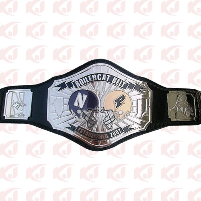 The Purdue BoilerCat North-Western Rivalry Belt