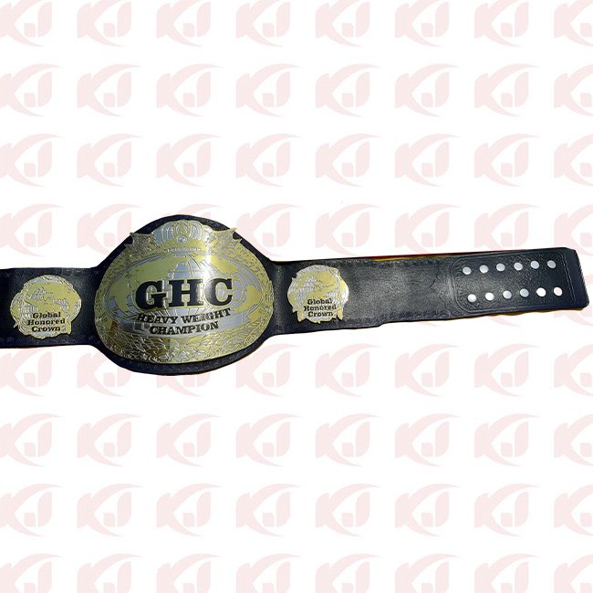 Naomichi Marufuji, the GHC Global Honoured Crown Heavyweight Wrestling Champion Belt