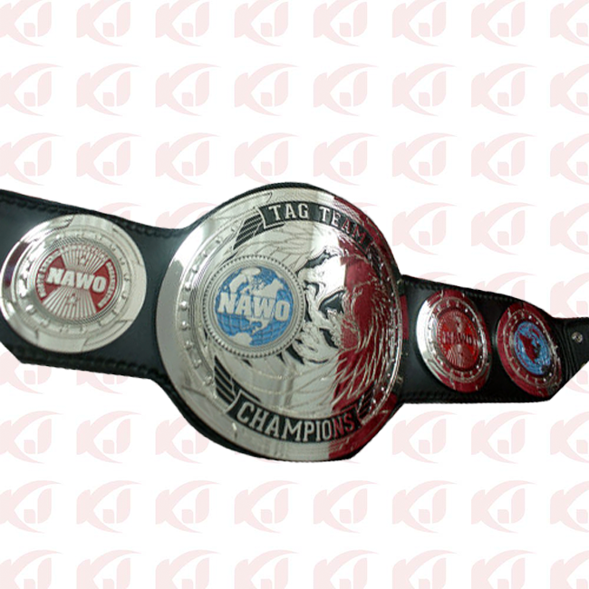 NAWO Mirror Image Championship Title Belts for Tag Team Wrestling