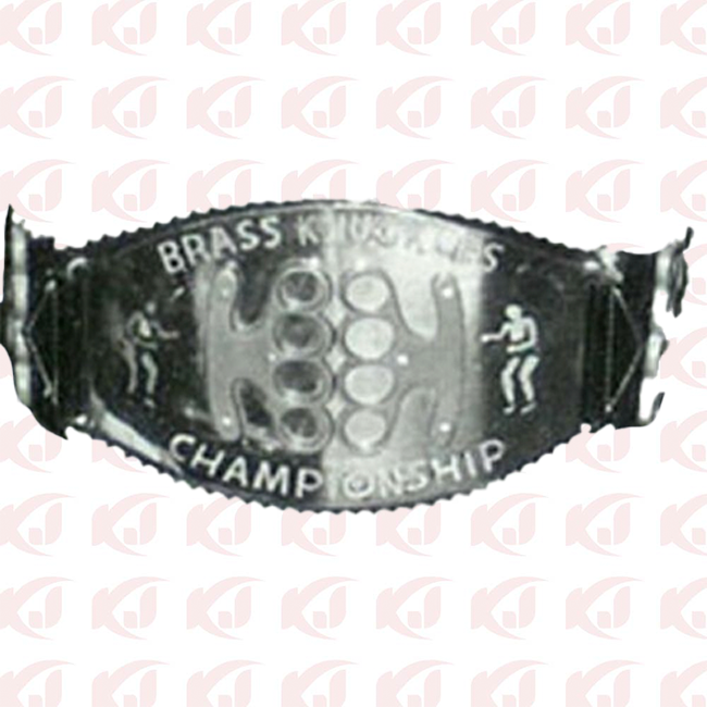 WCCW WCWA Old Knuckle Hardcore Matches NWA Brass Knuckles Championship Belt