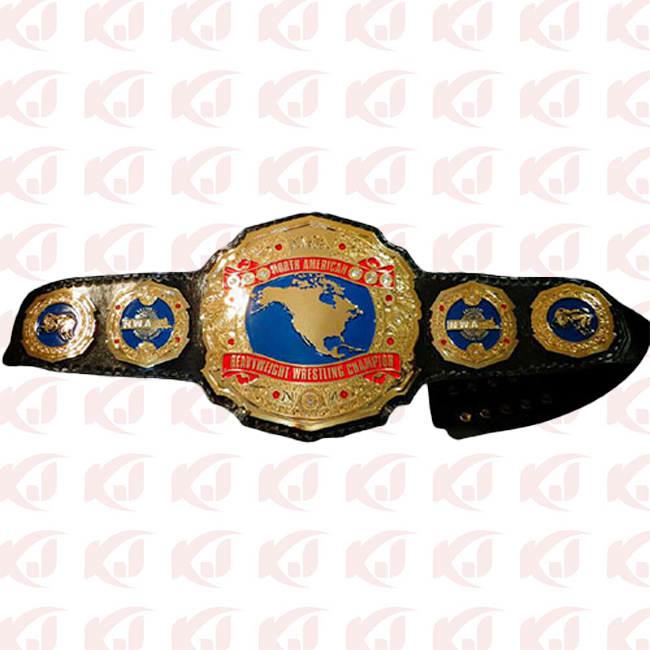 Kevin Von Erich Greg Vale, the NWA North American Heavyweight Wrestling Champion Belt