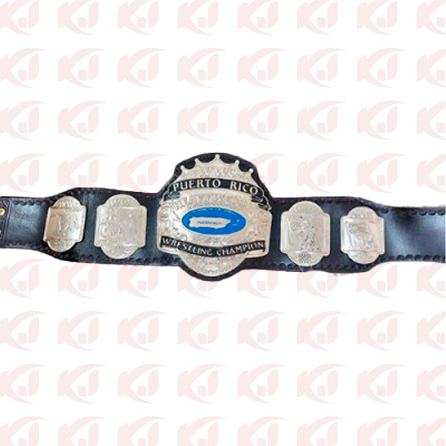 Carlos Colon wearing the former World Wrestling Council Puerto Rico Championship Belt (WWC CILL)