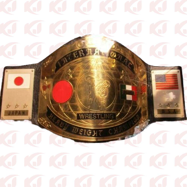 Mexico, Japan, and Prowrestling International Heavyweight Wrestling Champion Belt