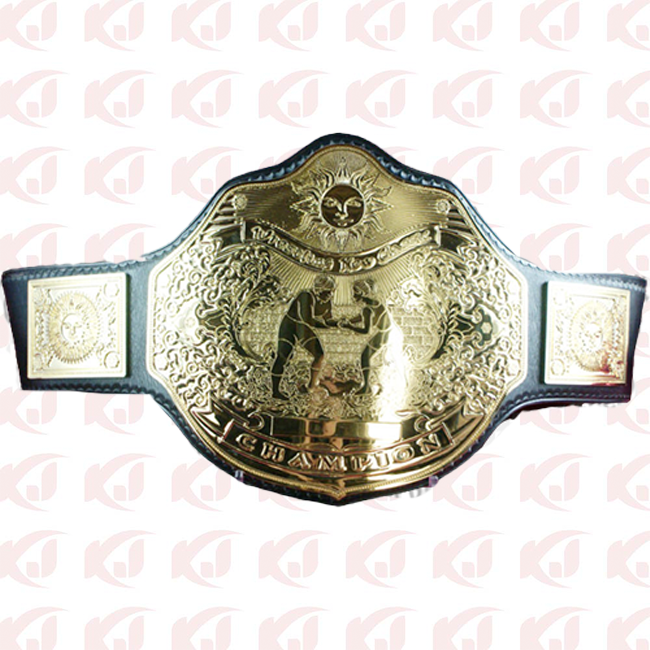 Tajiris is holding the championship belt for the New Classic Heavyweight Title.