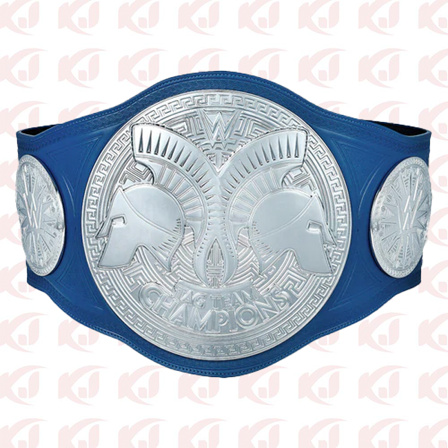 Commemorative title belt for the WWE Smackdown Tag Team Wrestling Championship