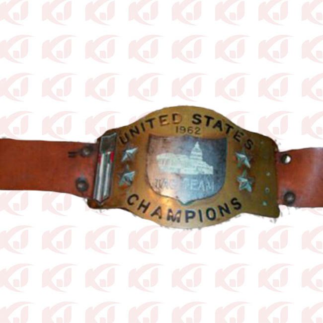 1962 USA Tag Team Championship Belt presented by WWWF Don Curtis, Mark Lewin NWA