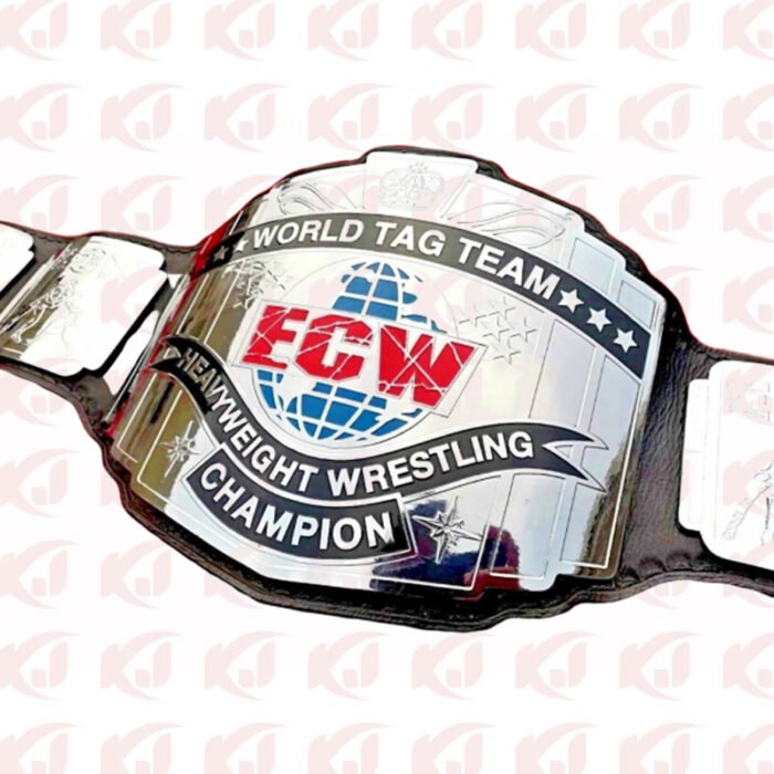 BELT ZINC PLATE REPLICA: ECW WORLD TAG TEAM WRESTLING CHAMPIONSHIP