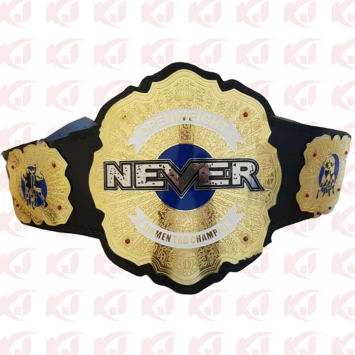 IWGP Open Weight Never Six Men Championship Belt Replacement for Tag Team Wrestling